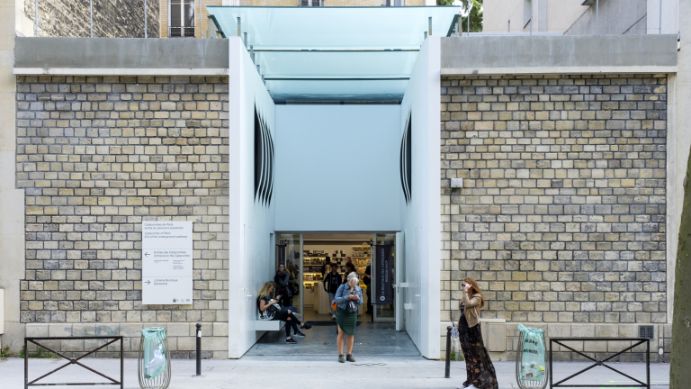 vue de la sortie des catacombes